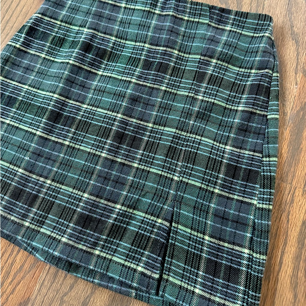 Girls Art Class Plaid Mini Skirt